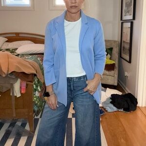 J. Crew Factory Light Blue Women's Blazer, knit